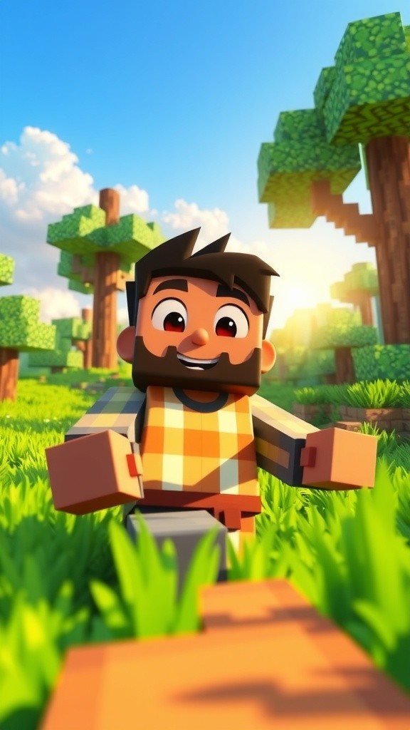 आर्यन का Minecraft सफर: लकड़ी से भट्टी तक