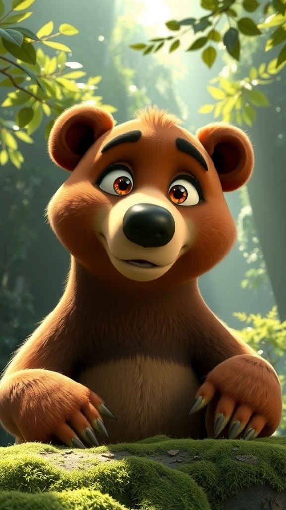 The Bear Stuck in the Tree