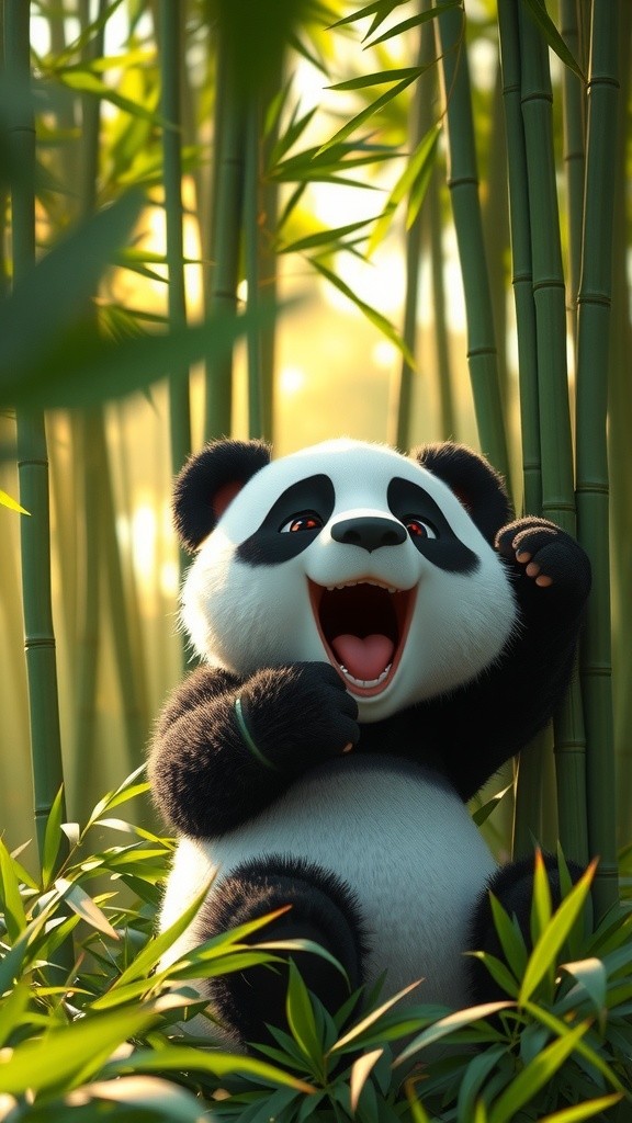 A Day in the Life of a Panda: Nature's Gentle Giants