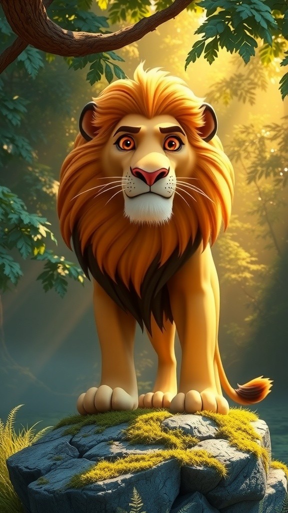 Leo the Clumsy Lion's Mango Mishap