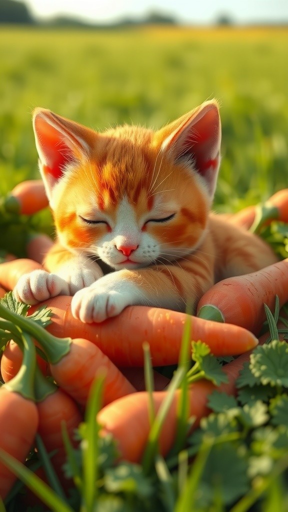 Kitten's Carrot Gardening Adventure