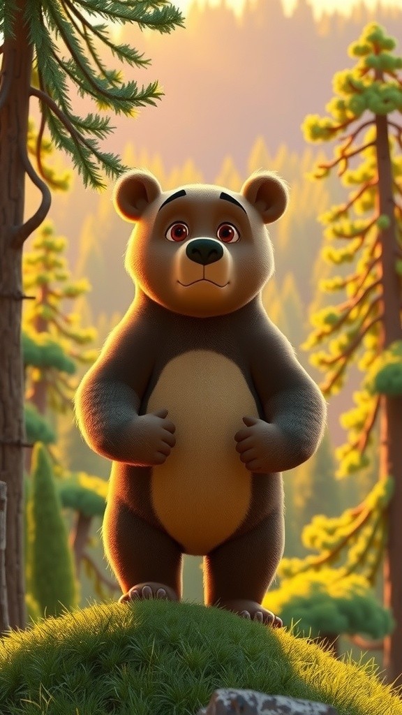 The Bear Stuck in a Tree