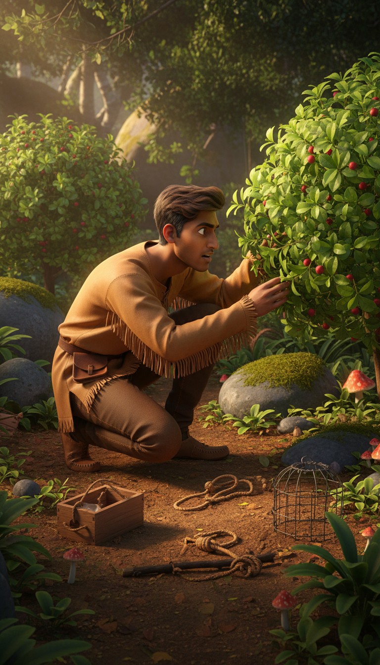 Sam's Journey: Foraging, Falconry, and Survival Skills