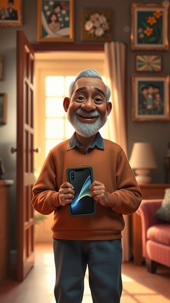 Kakek dan Smartphone: Cara Screenshot yang Konyol