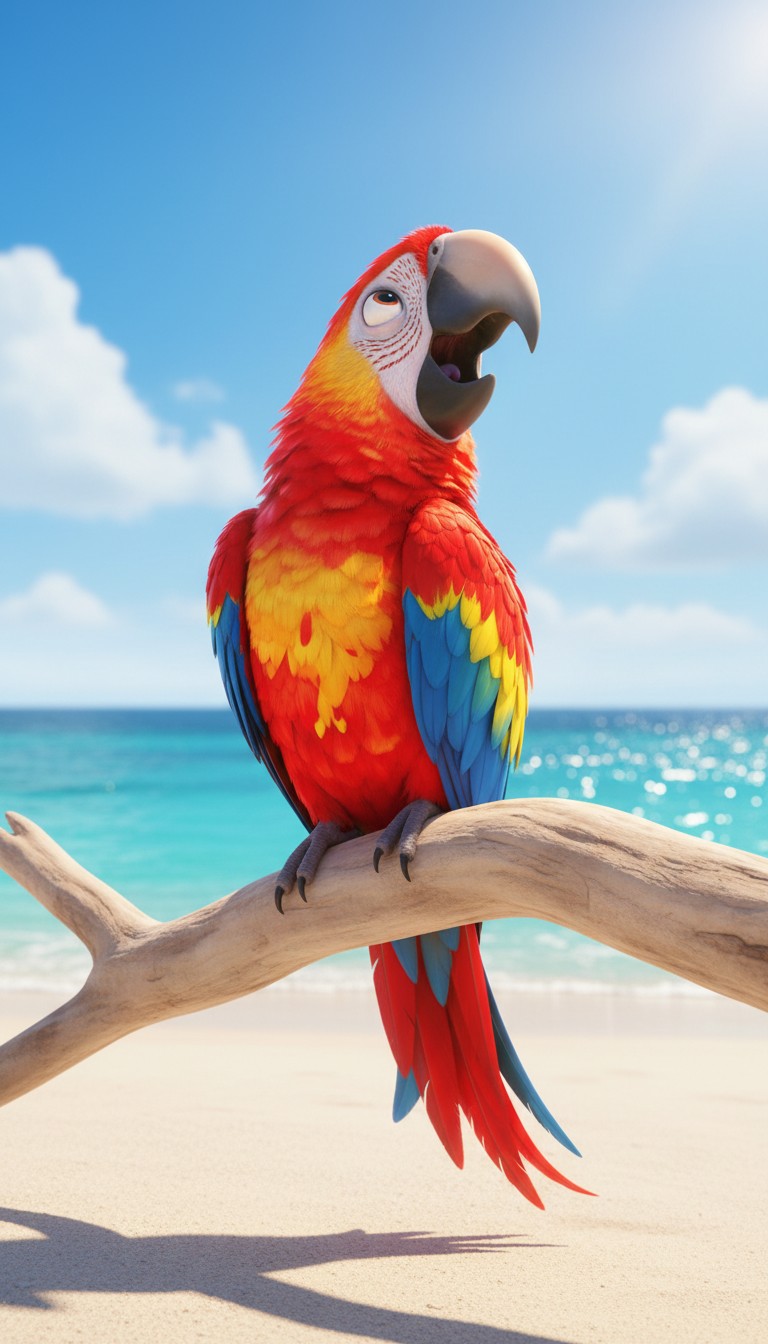 Soar with Our Colorful Parrot Airlines!