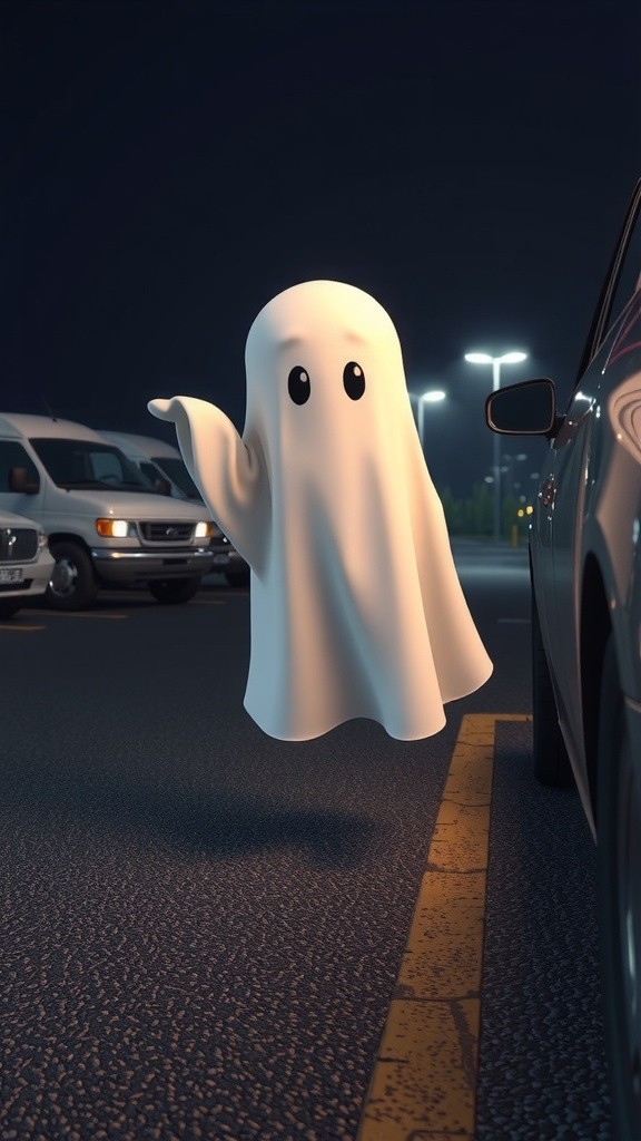 Hantu Arahkan Mobil Parkir!