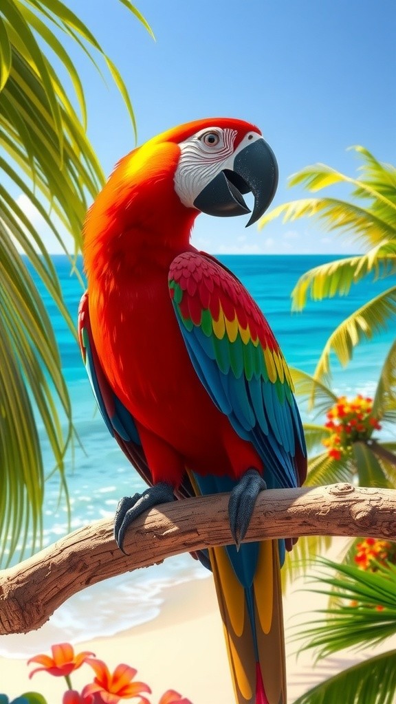 Fly High with Our Colorful Parrot Airlines!