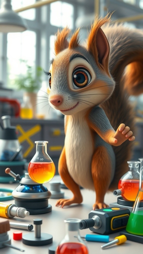 Sandy dan Robot Krabby Patty yang Konyol