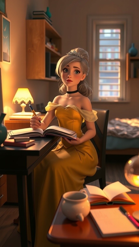 Barbie's Study Session