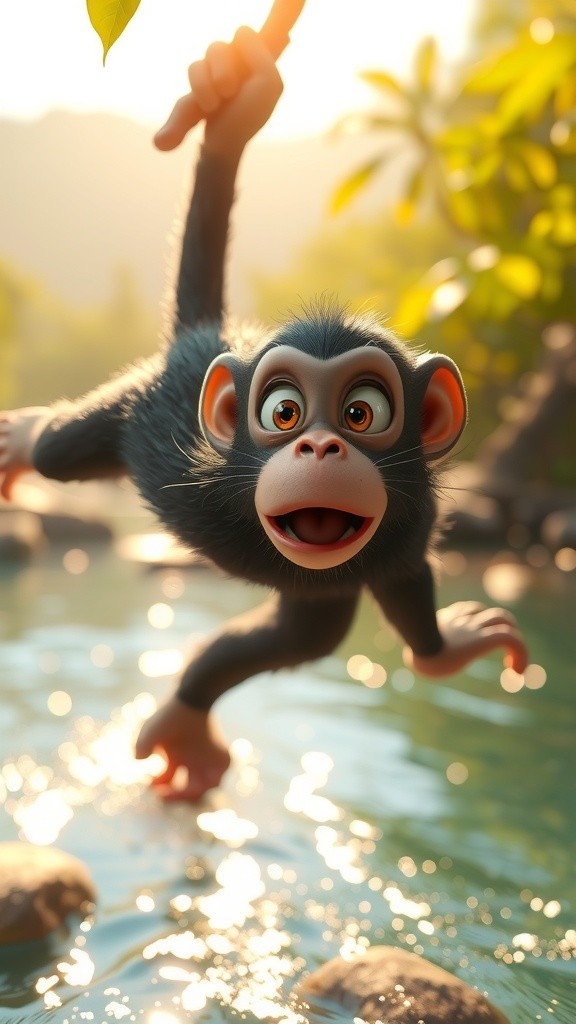 Monkey Child's River Rescue!