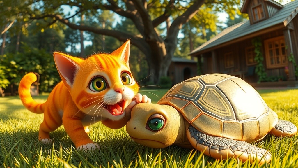 Kiko & Toko: Pelarian Kucing Oren dari Hunter!