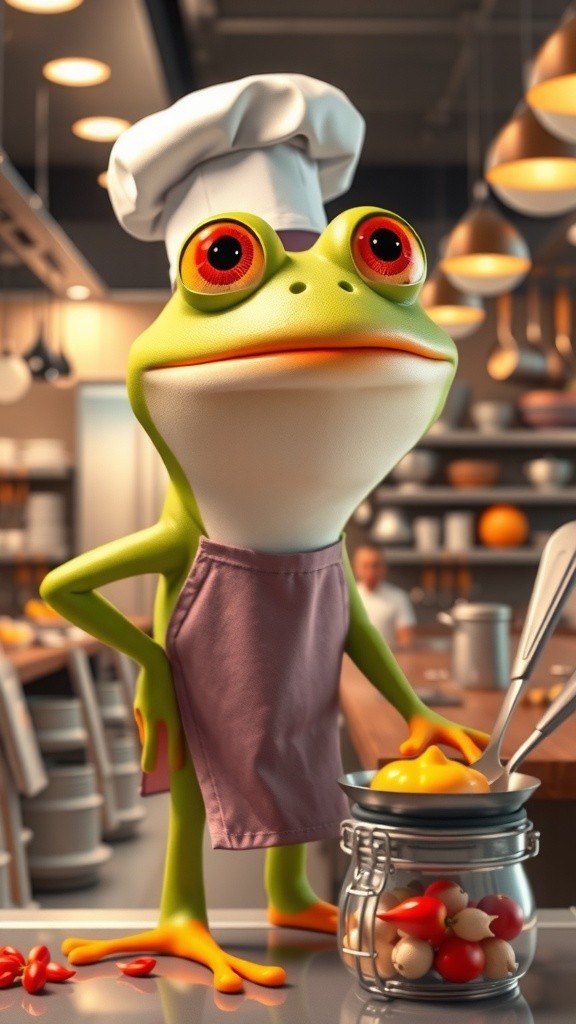 Lomba Memasak Unik: Katak Ciptakan Hidangan Serangga!