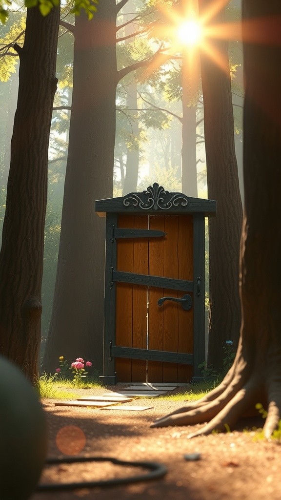 The Brave Explorer and the Magical Door Adventure