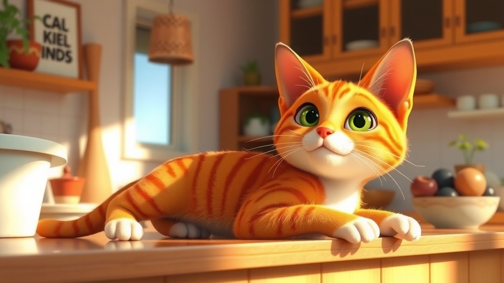 Cat and Mouse Antics in the Kitchen