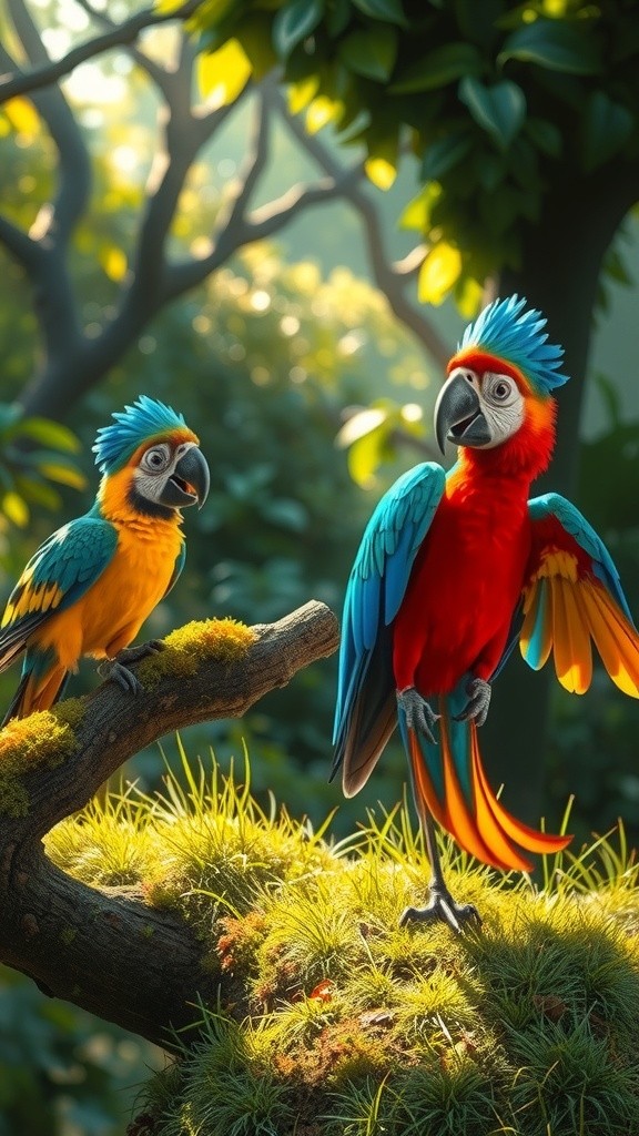 अनोखा सौंदर्य: कबूतर और मोर की दोस्ती