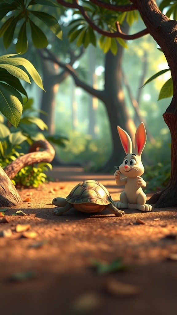 Kura-Kura dan Kelinci: Pelajaran Persahabatan