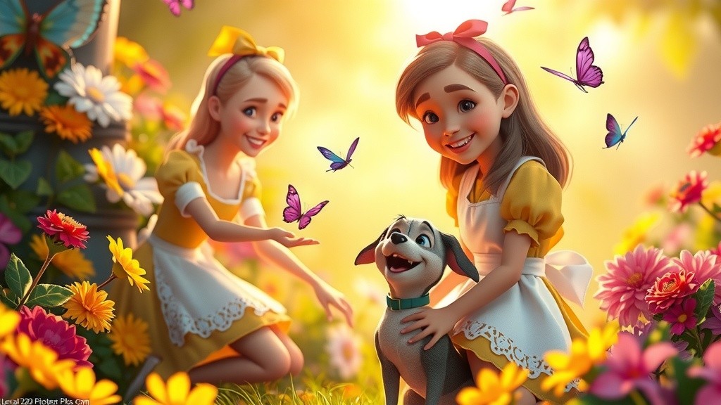 Sunny & Sparky's Colorful Journey: The Rainbow Rescue