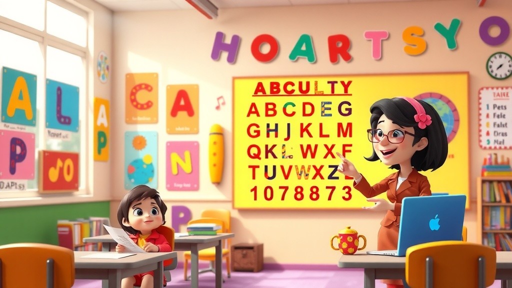 ABC सीखना: मजेदार और रंगीन!