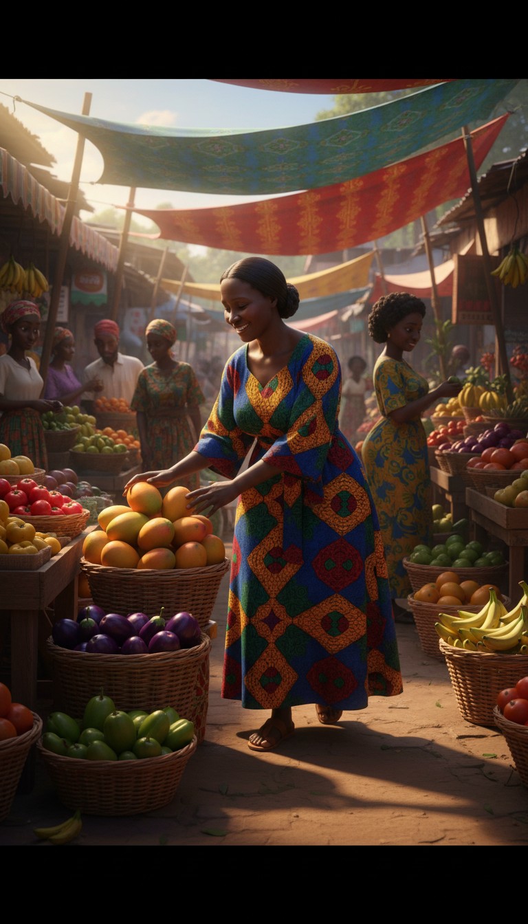 A Ghanaian Lady's Journey: Overcoming Hardship for Her Children