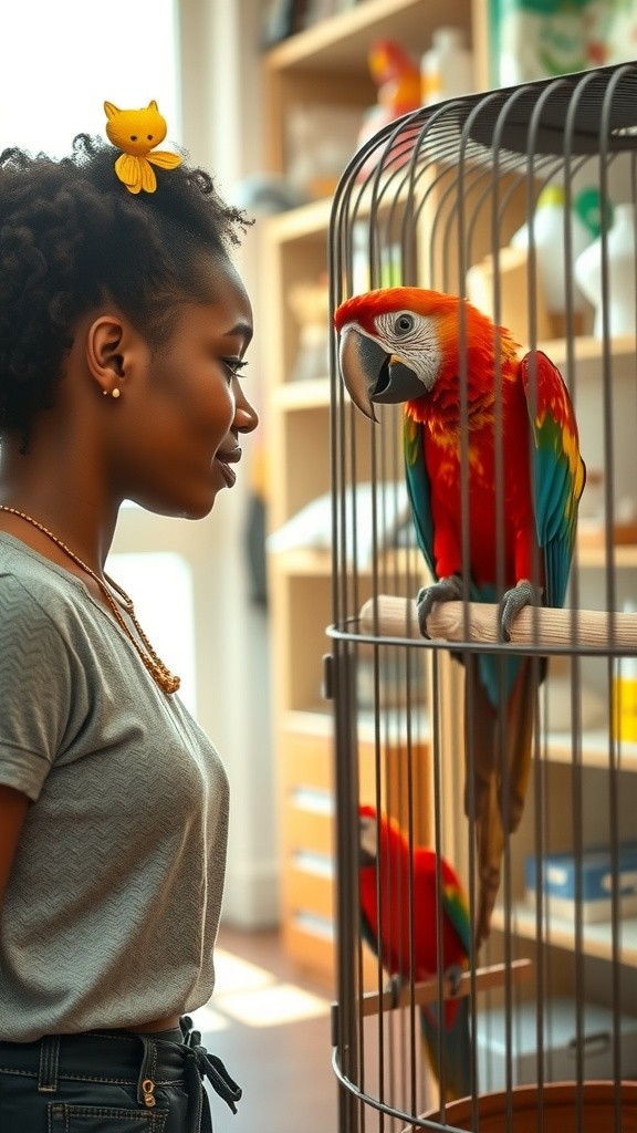 Burung Beo yang Menunggu Momen Berharga