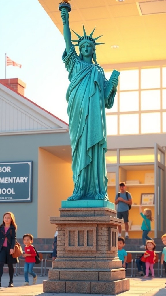 Liberty Lights Up Her First Day!