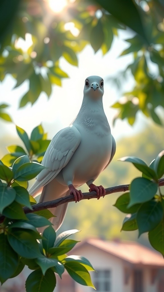 शांत कबूतर और बुदबुदाते तोते की कहानी