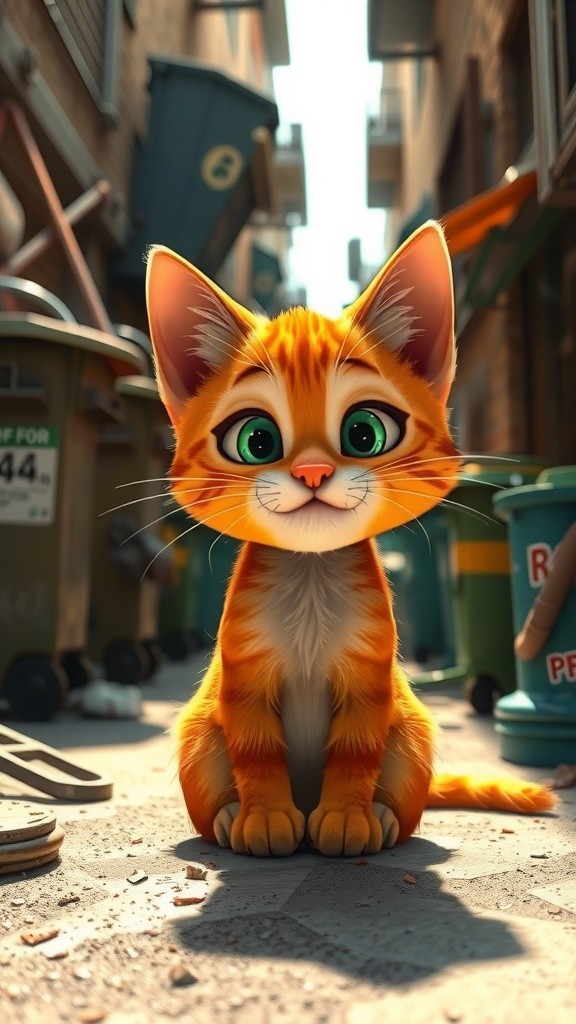 The Hungry Cat's Apple Adventure