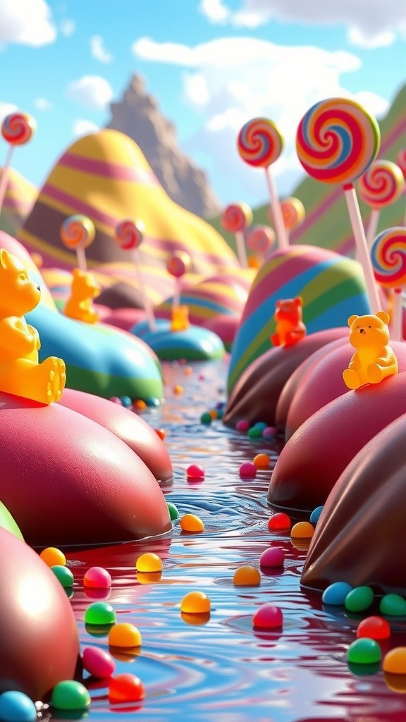 Bobo the Baby Panda's Sweet Adventure on the Candy River