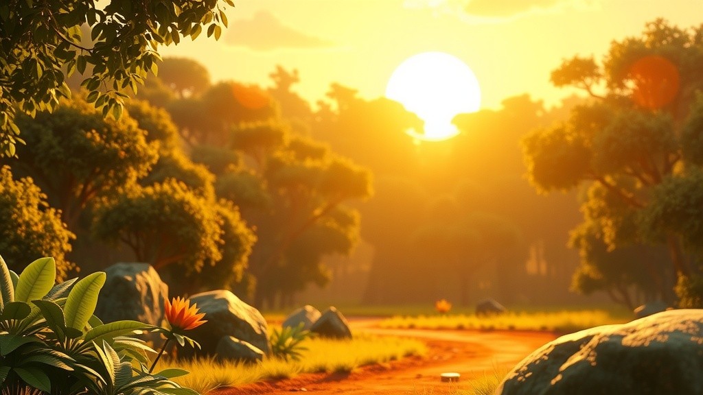 Sunny Day with Cute Bears in Swimsuits