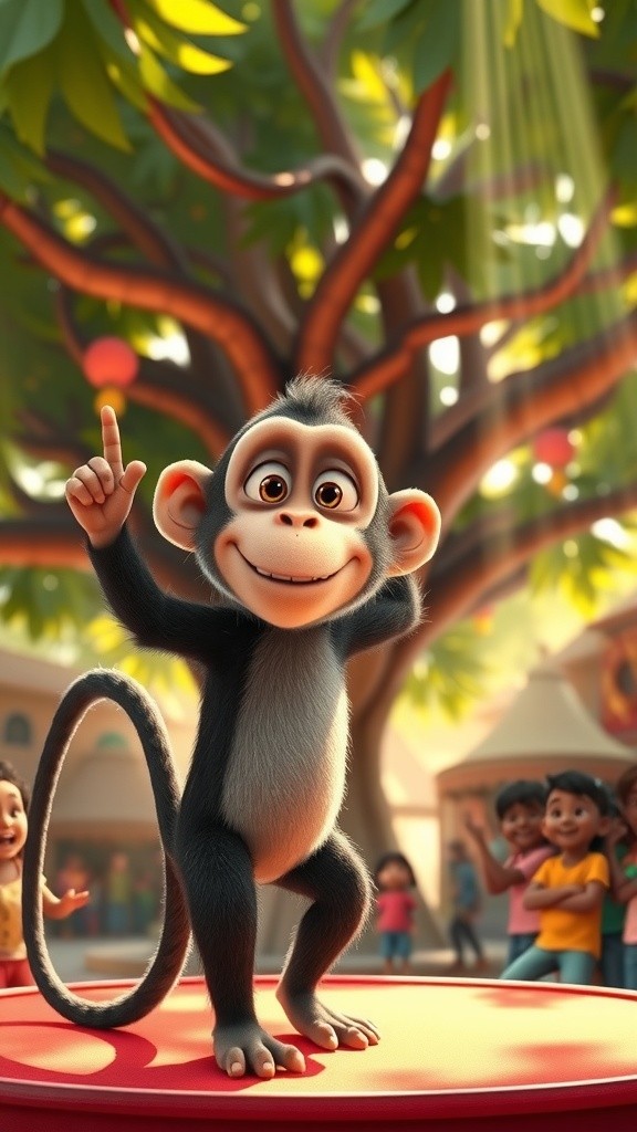 बंदर की खुशियों की दुकान