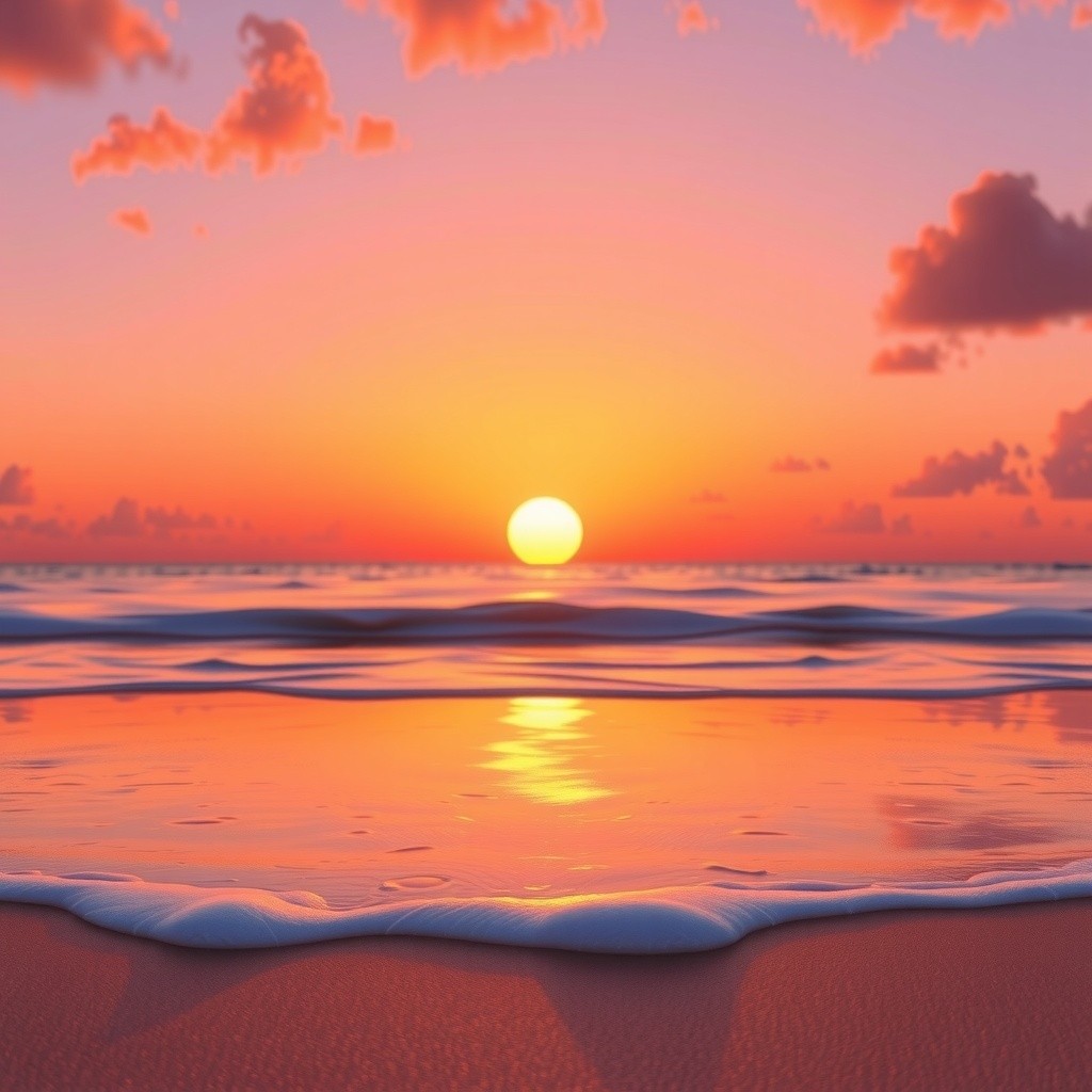 Cinta di Pantai Saat Matahari Tenggelam