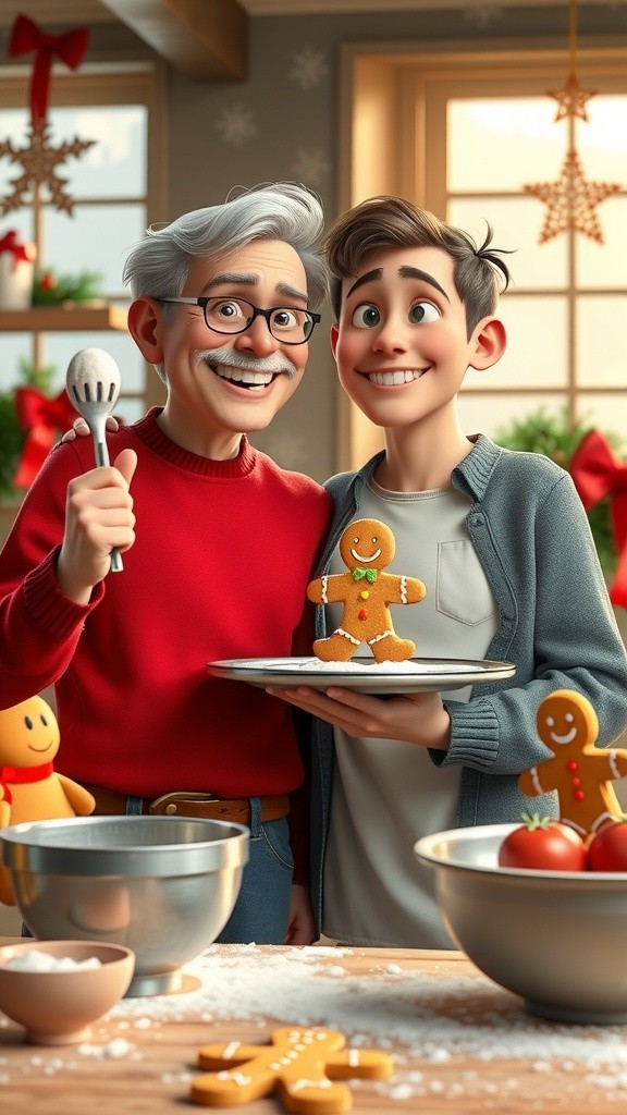 Home Gingerbread Making with Boys