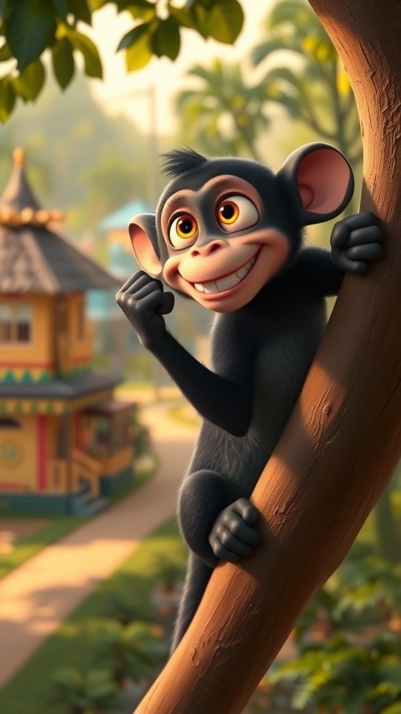 दिल वाला साथी: एक होशियार बंदर की कहानी