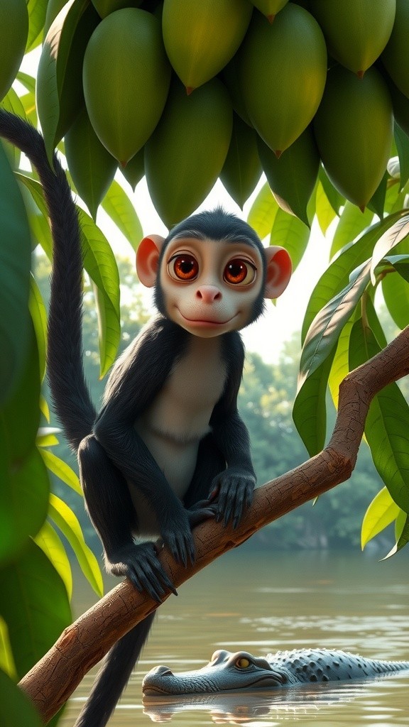 बंदर और मगरमच्छ: लालच की कहानी