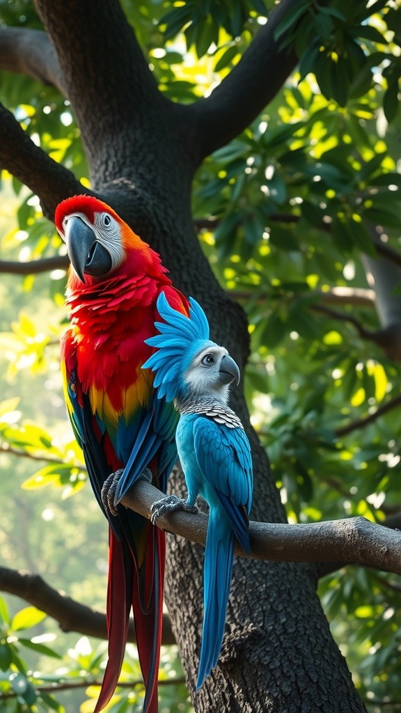 Dosti Ka Ghar: Kabutar aur Tota Ki Kahani