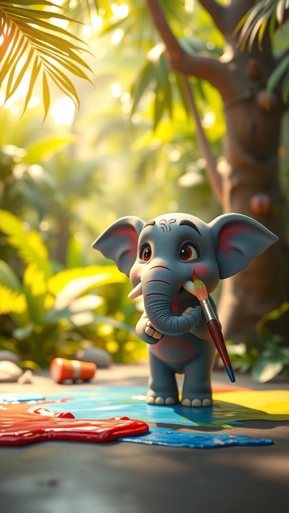 Chintu: The Painting Elephant's Colorful Journey