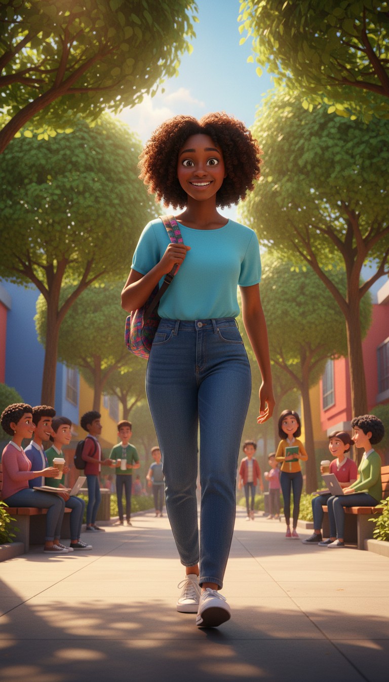 Amaka's Journey: A Nigerian Girl at University