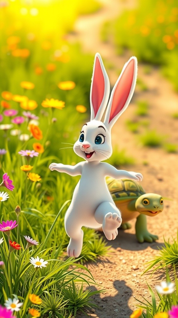 Kisah Kelinci dan Kura-kura: Pelajaran tentang Kerendahan Hati