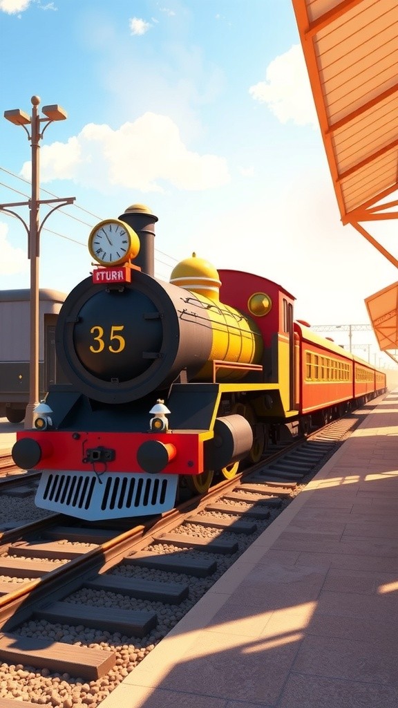 Joyful Journey: A Golden Train Adventure