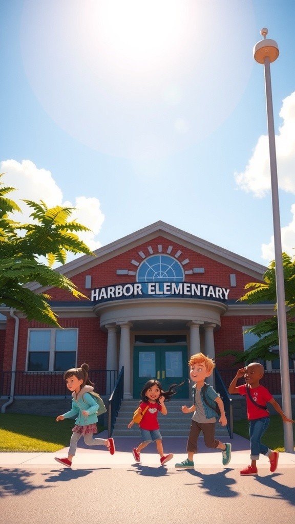 Liberty's First Day at Harbor Elementary!