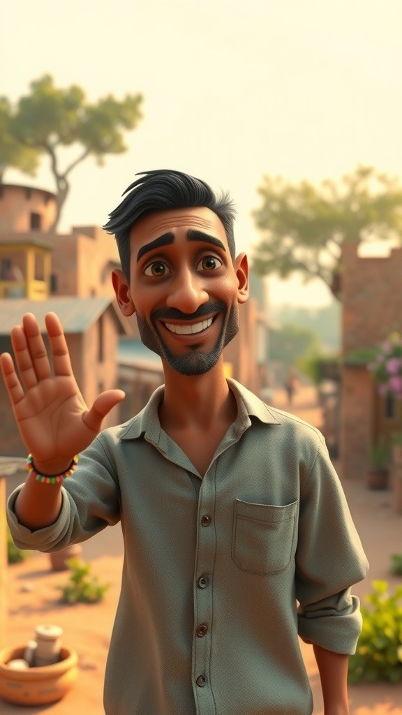 چاچا فیاض اور انگریزی سیکھتی مرغی