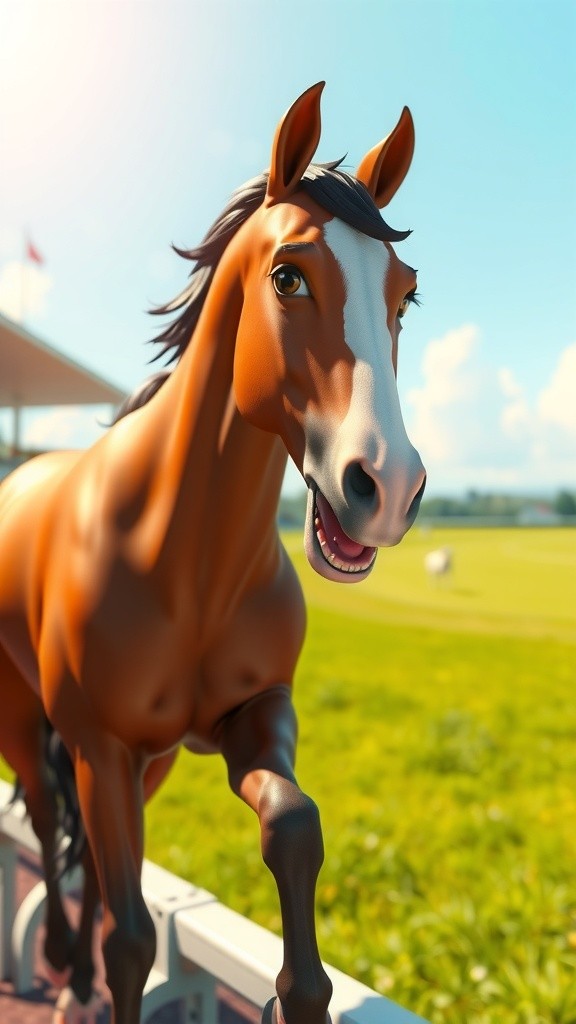 Horse vs Sheep: A Turtle's Surprise Interruption!