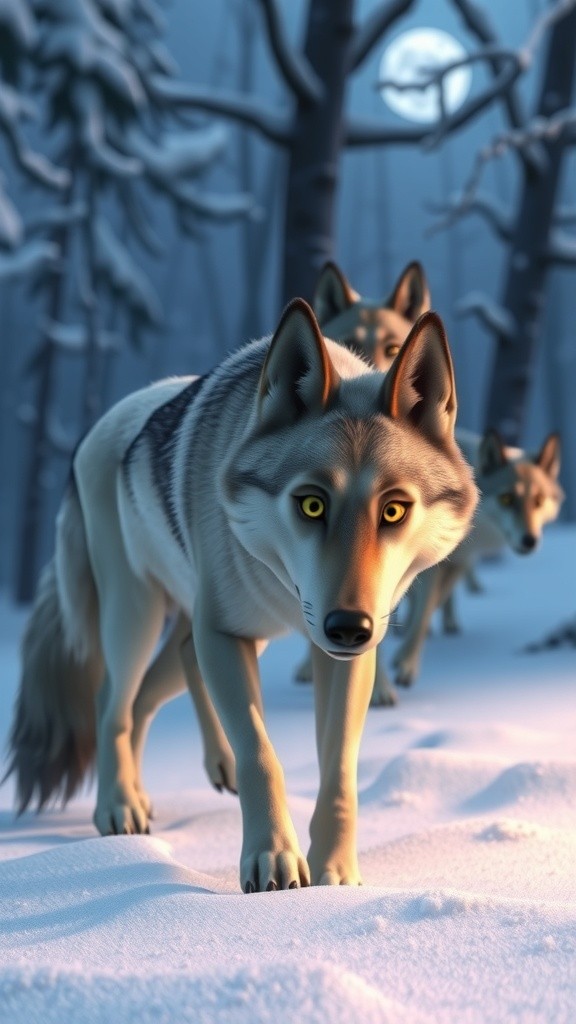 Luna the Wolf: Hunter of the Snowy Forest