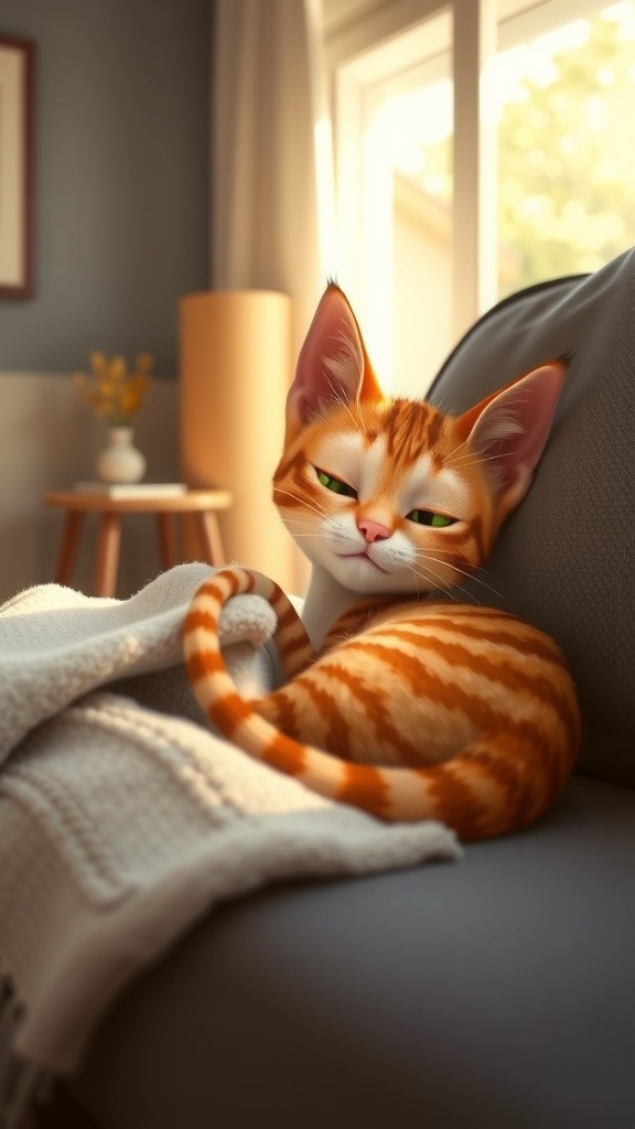 Adorable First Steps: A Fluffy Kitten's New Home Adventure