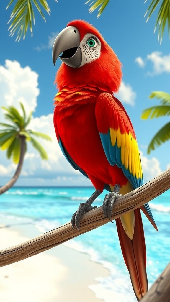 Experience Paradise with Percy the Parrot!