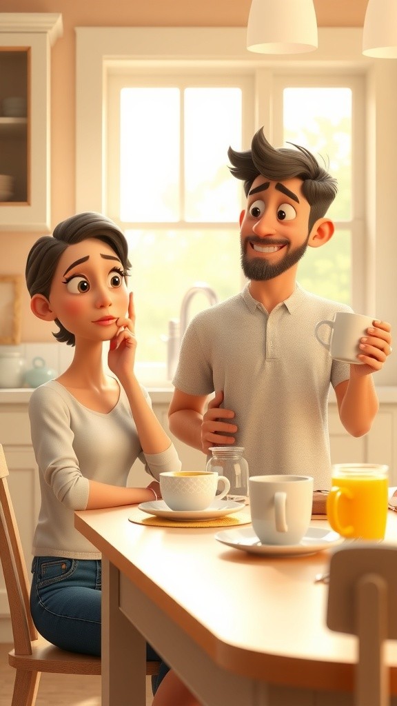 A Mother and Son's School Journey