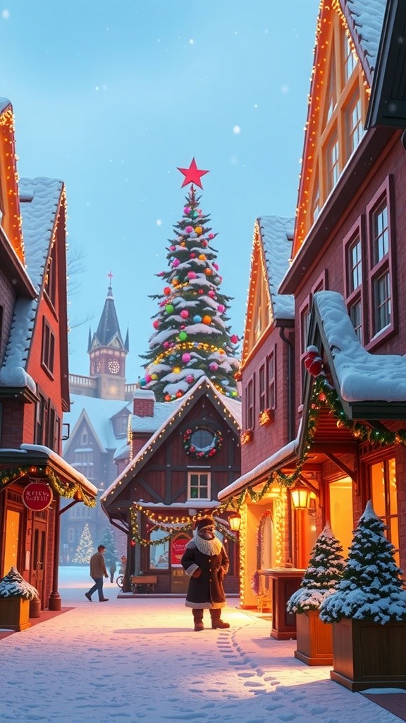 Santa Claus Dancing and Spreading Christmas Cheer