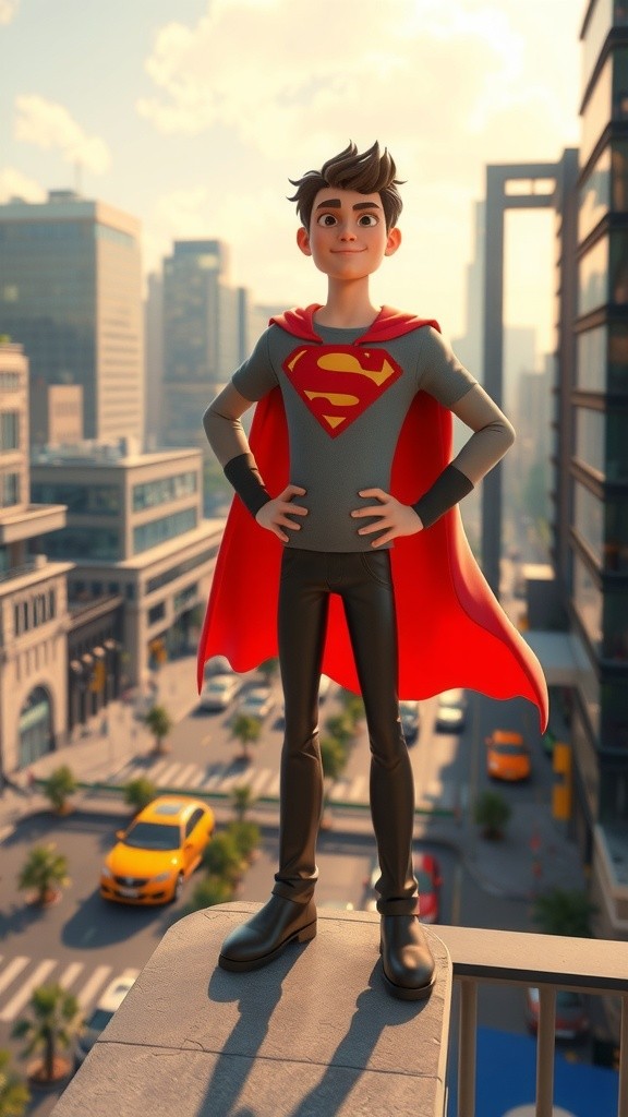 The Balloon Rescue: A Superhero's Nap Interrupted