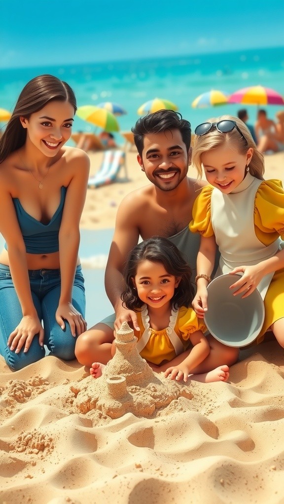 Fun at the Beach: Kids, Parents, Sand, and Slime!