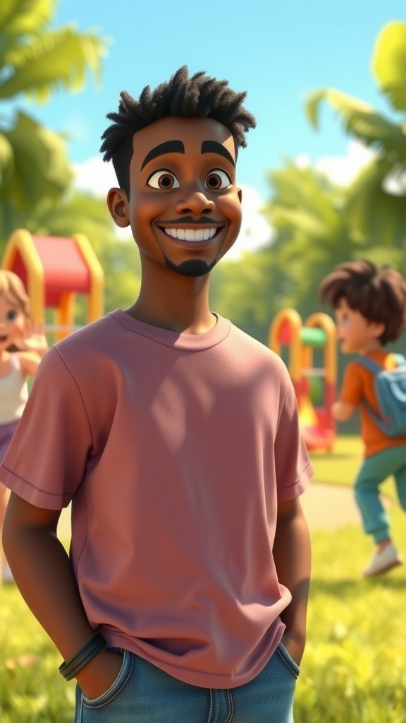 Rudi Bermain Bola di Taman